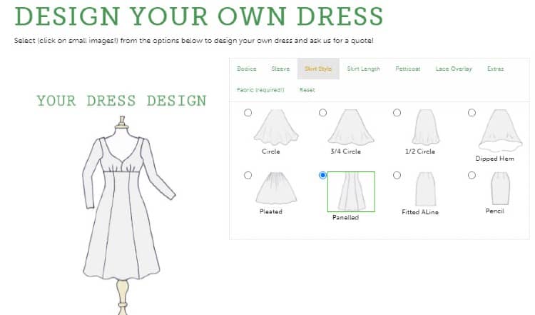 Dress design websites