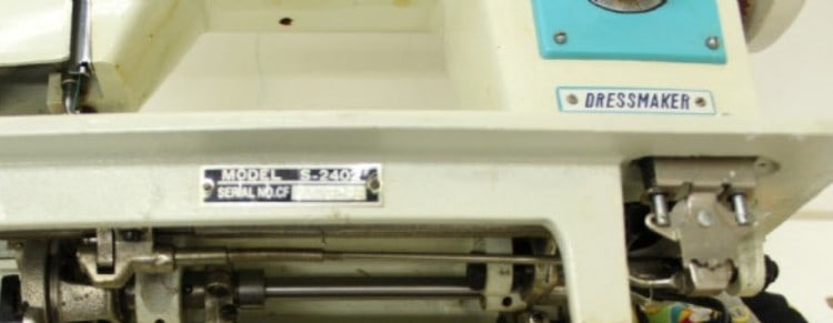 Dressmaker Sewing Machine Serial Numbers