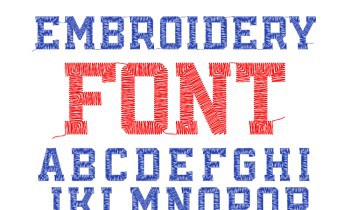 Embroidery Font