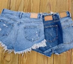 Frayed Jean Shorts