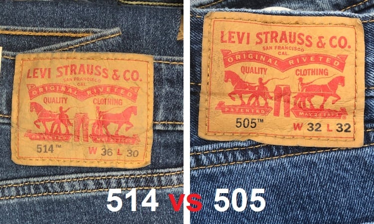 Levis 514 vs 505 Jeans