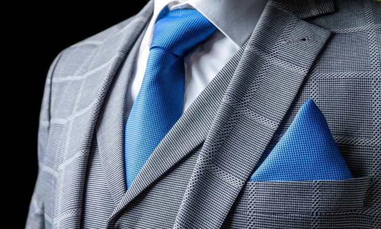 Patterned Gray Suit