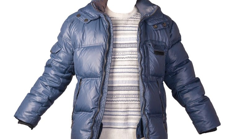 Polyester jacket for winter