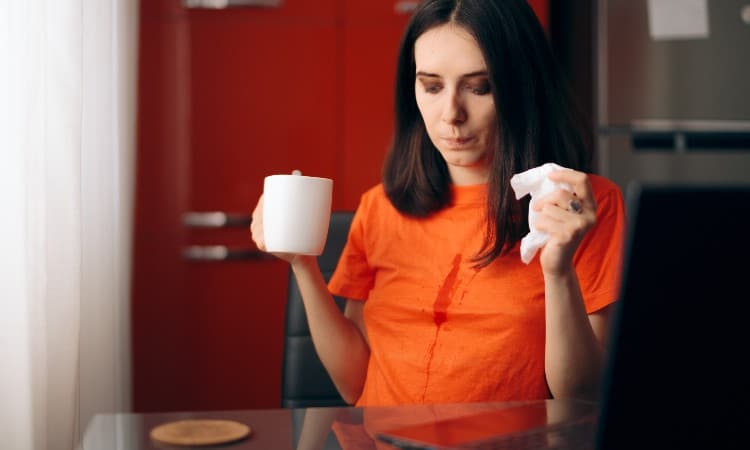 Remove Tea Stains from Colored Clothes