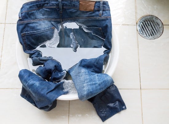 Wash Ripped Jeans