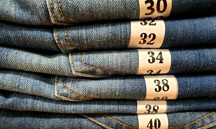 Womens jeans sizes